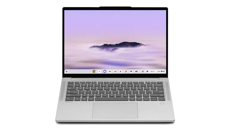 lenovo chromebook plus 14 10 device front view
